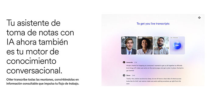 Otter.ai | Aplicaciones de IA para tomar notas